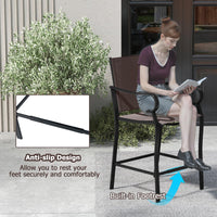 Tangkula Outdoor Counter Height Bar Stools Set of 2/4