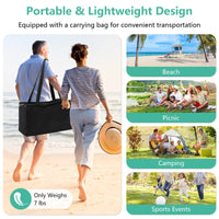 Tangkula Beach Canopy Tent UPF50+ Beach Sun Shade