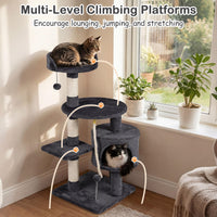 Tangkula 36 Inch Cat Tree Tower for Indoor Cats and Kittens