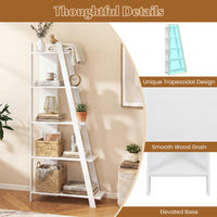 Tangkuka 4/5-Tier Ladder Bookshelf for Living Room