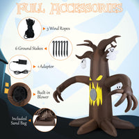 Tangkula 7.8 FT Halloween Inflatable Scary Dead Tree
