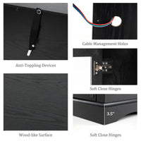 Tangkula Fireplace TV Stand for TVs Up to 65"