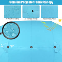 Tangkula Double-Sided Patio Umbrella for Poolside