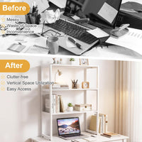 Tangkula 3-Tier Countertop Storage Hutch with Open Shelves (1/2)