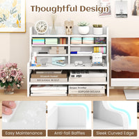 Tangkula Double 6-Tier Desktop File Organizer