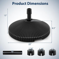 Tangkula Round Umbrella Base（55 lbs）