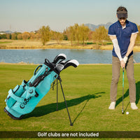 Tangkula Golf Stand Bag w/8 Way Top Dividers