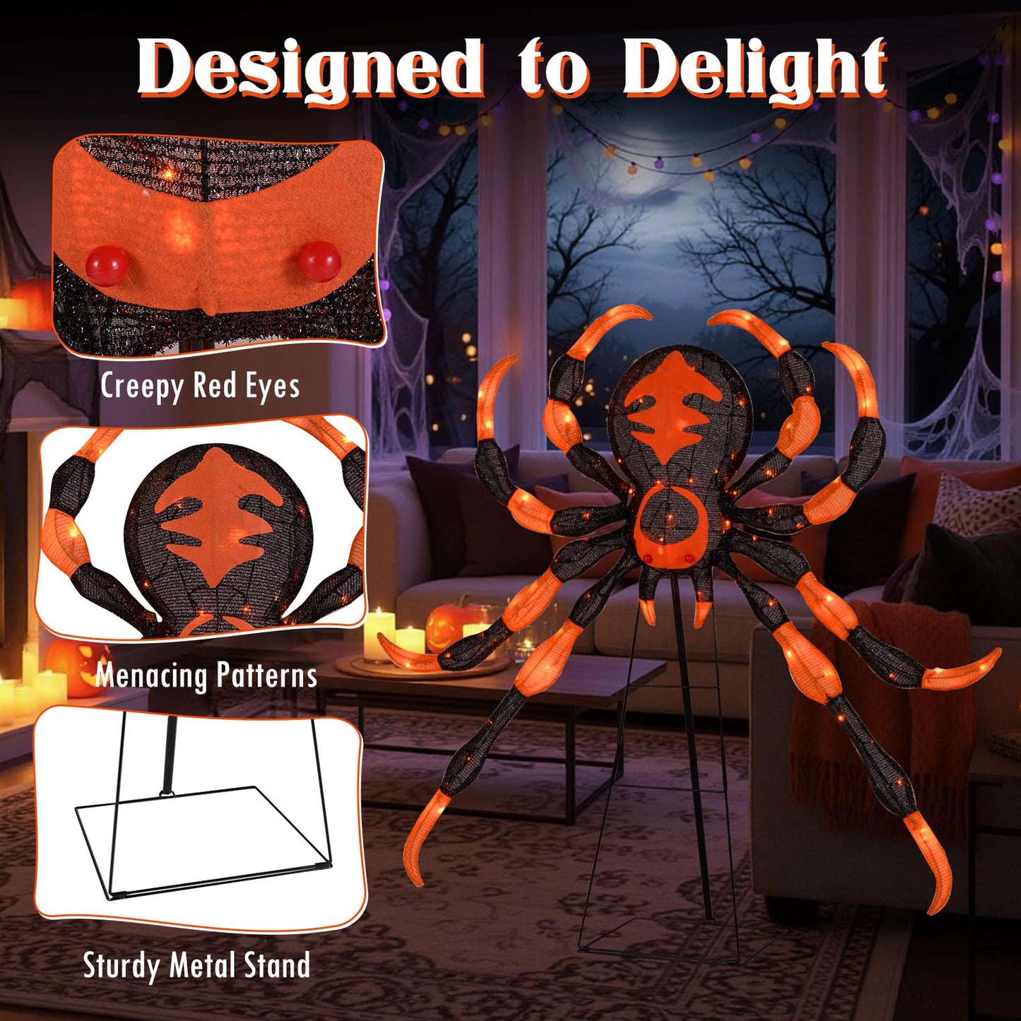 Tangkula 52” Halloween Spider Decoration