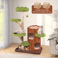 Tangkula Solid Wood Cat Tree for Indoor Cats Large Adult