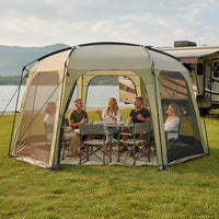 Tangkula 12.5' x 11.7' Screen House Tent for Garden and Outdoor Activities