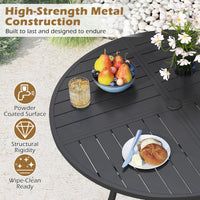 Tangkula 5 Pieces Patio Dining Set for 4 for Garden and Deck