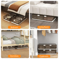 Tangkula 26.5Gal Under Bed Storage Containers for Clothes