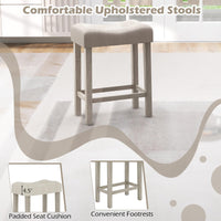 Tangkula 4 Piece Bar Table with Stools for Living Room