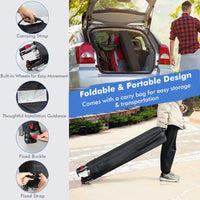 Tangkula 10x17.6 Ft Pop Up Canopy with Adjustable Dual Awnings, Easy Setup Instant Tent for Patio, Market, Picnic