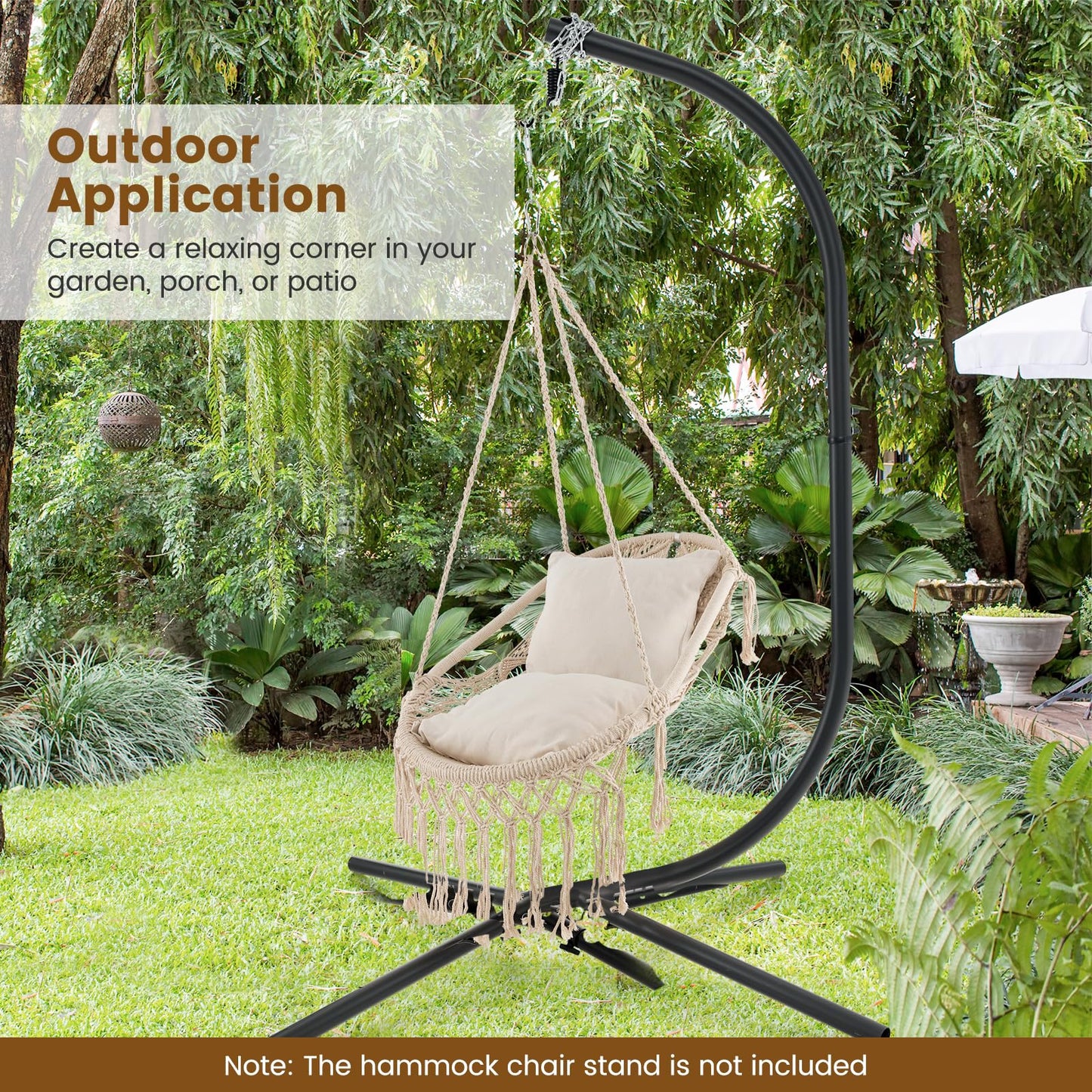 Tangkula Hanging Hammock Chair