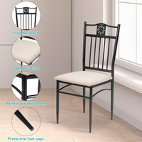 Tangkula 5 Pieces Dining Table and Chairs Set