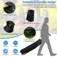 Tangkula 10x10 Ft Pop Up Canopy with Netting