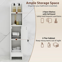 Tangkula Small Bathroom Storage Cabinet for Small Spaces