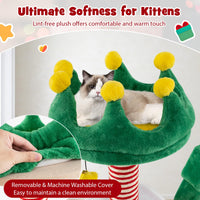 Tangkula 61 Inch Christmas Cat Tree for Indoor Kittens