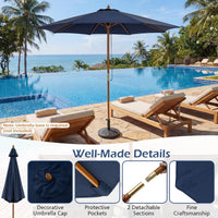 Tangkula 9 FT Patio Umbrella Outdoor Table Market Umbrella