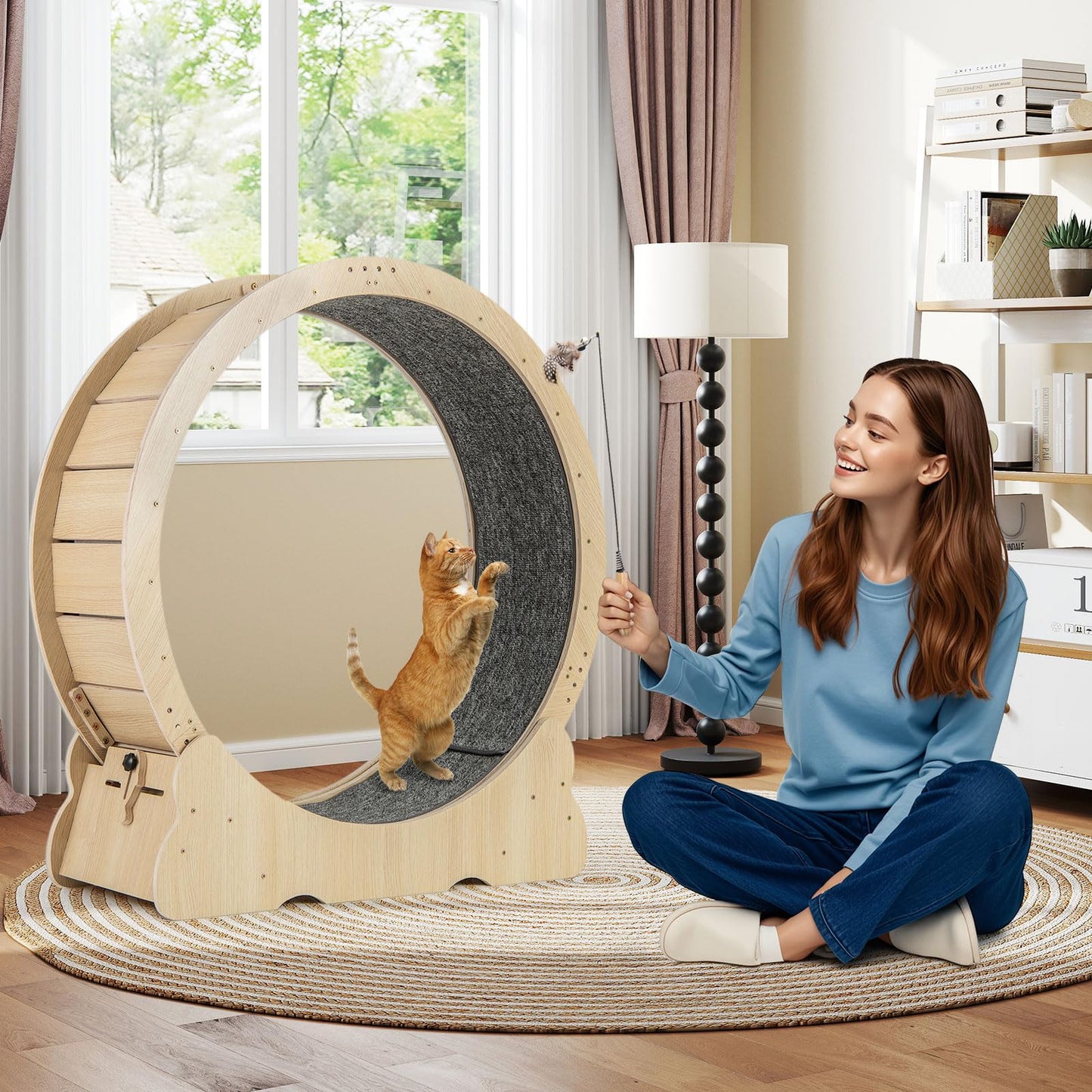 Tangkula Cat Wheel for Indoor Cats for Kitty Fitness