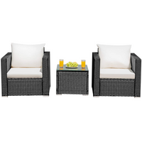 Tangkula 3 Pieces Patio Furniture Set