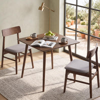 Tangkula 27" Small Dining Table Wooden Square Table for 2-4