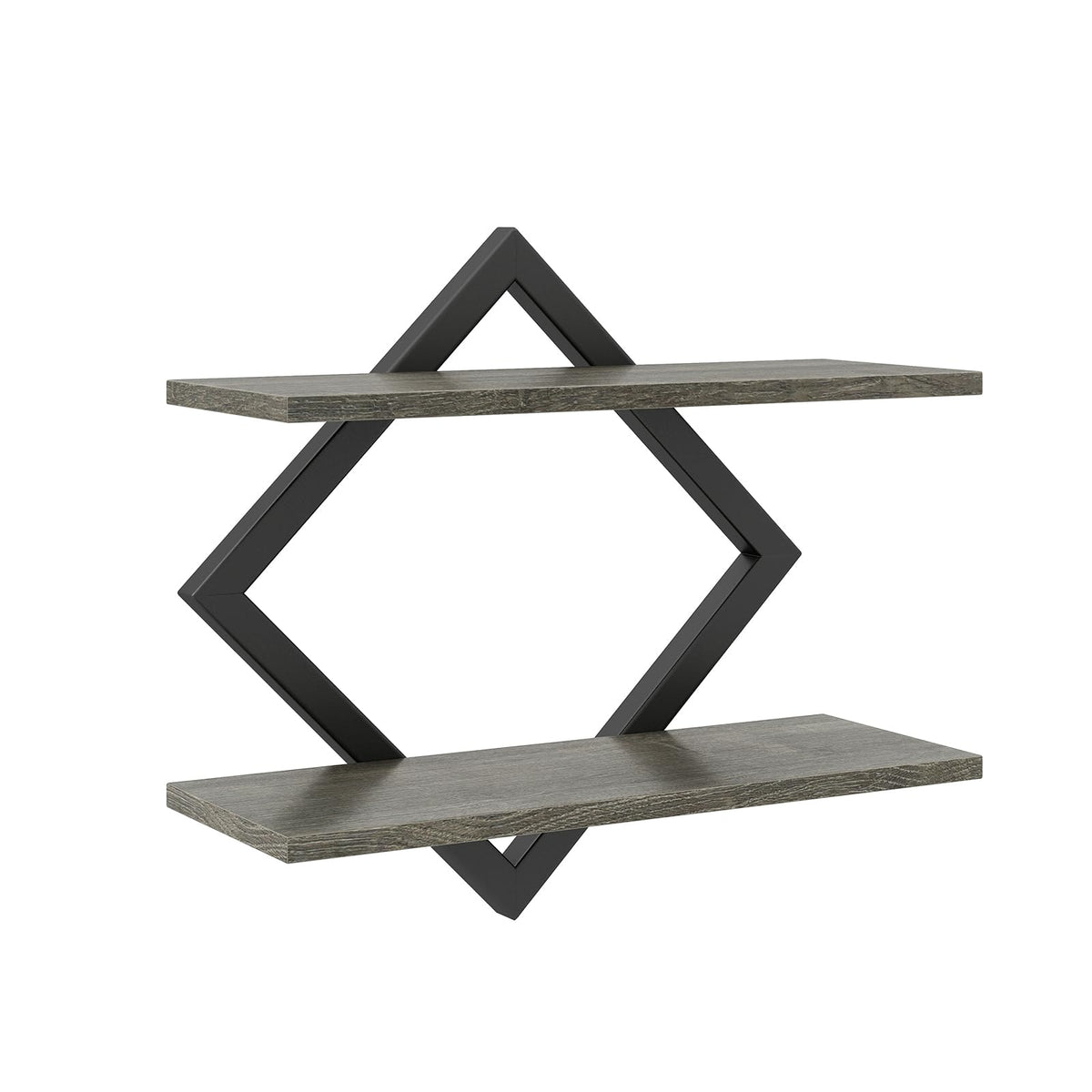 Tangkula Floating Shelves for Wall with Geometric Frame