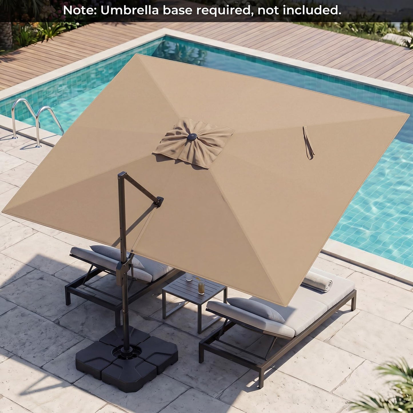 Tangkula Patio Umbrella Large Offset Cantilever Outdoor Umbrella(10x13 FT)