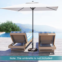 Tangkula 30 lbs Heavy Duty Umbrella Base