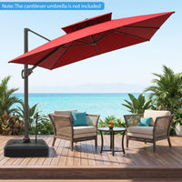 Tangkula 330 lbs Umbrella Base with Wheels