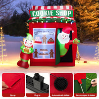 Tangkula 6.5 FT Christmas Inflatable Santa Claus for Yard
