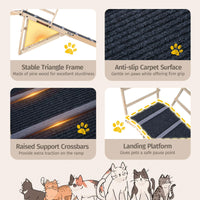 Tangkula Foldable Dog Ramp for High Bed Couch