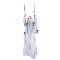 Tangkula 6.6 FT Halloween Animated Swing Ghost with Light up Eyes