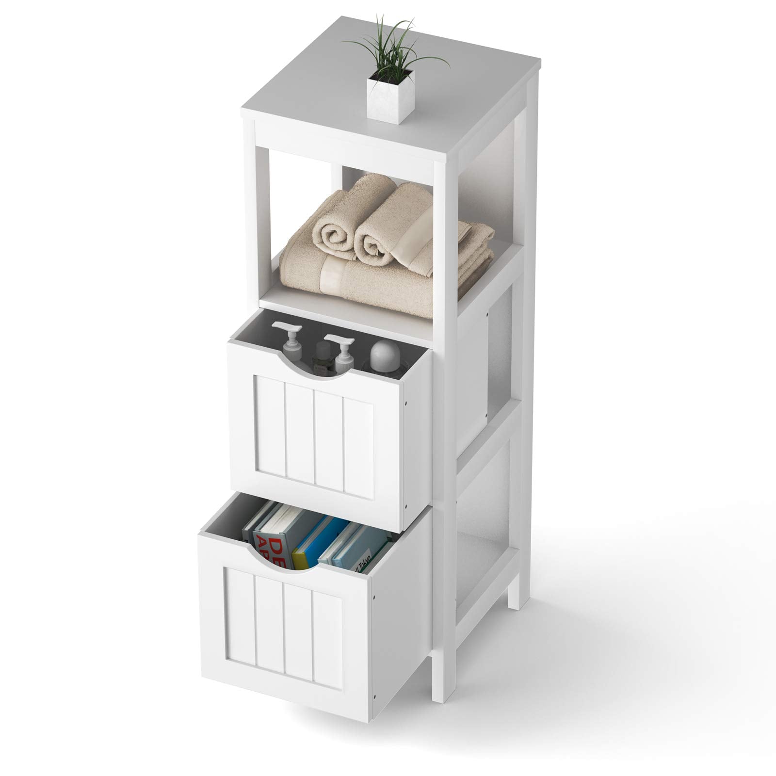 Wooden Storage Cabinet - Tangkula