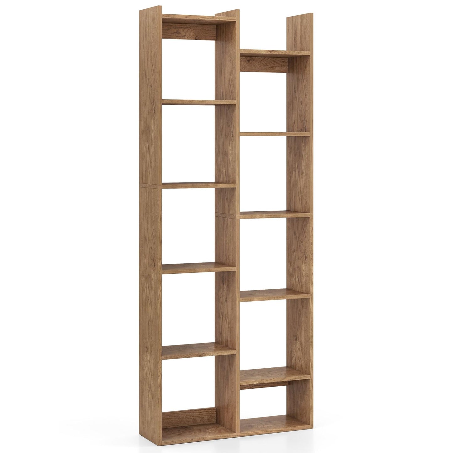 Tangkula Étagère de bibliothèque de 162,5 cm de hauteur sur pied ouverte (1/2)