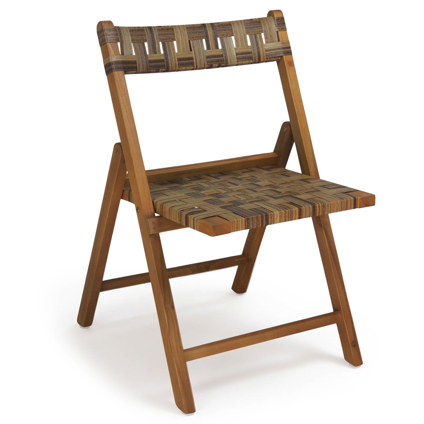 Tangkula Teak Wood Folding Chairs Set of 2/4