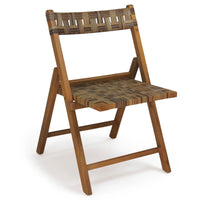 Tangkula Teak Wood Folding Chairs Set of 2/4