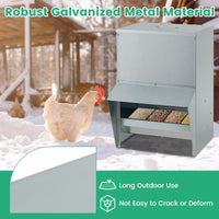 Tangkula Galvanized Chicken Feeder