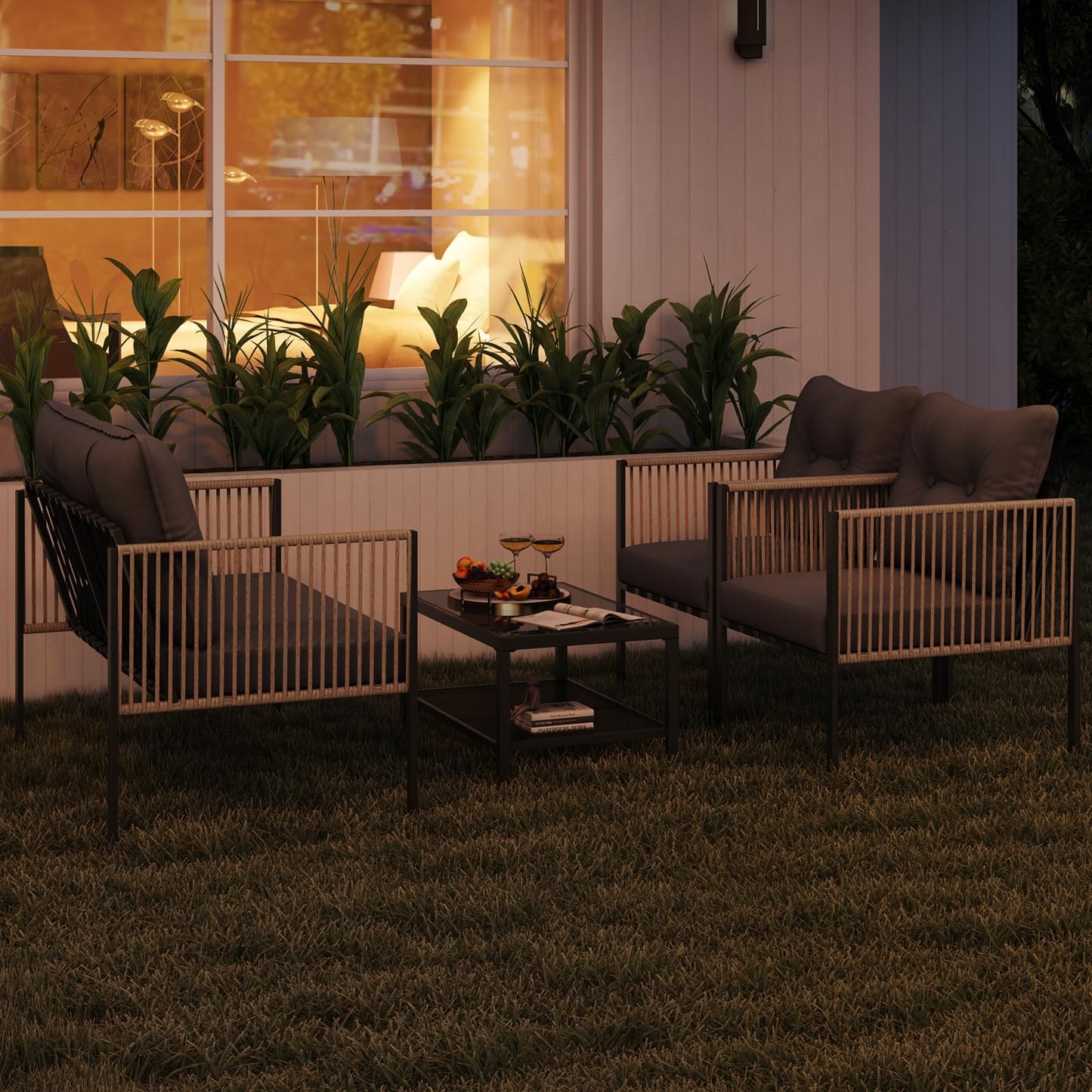 Tangkula 4/8 Pieces Patio Furniture Set