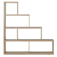 Tangkula 10 Shelves Bookshelf, L Shaped Freestanding Ladder Corner Bookshelf