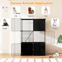 Tangkula 3 Tier Large Cat Enclosure with 2 Ladders