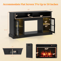 Tangkula Fireplace TV Stand for TVs Up to 65"
