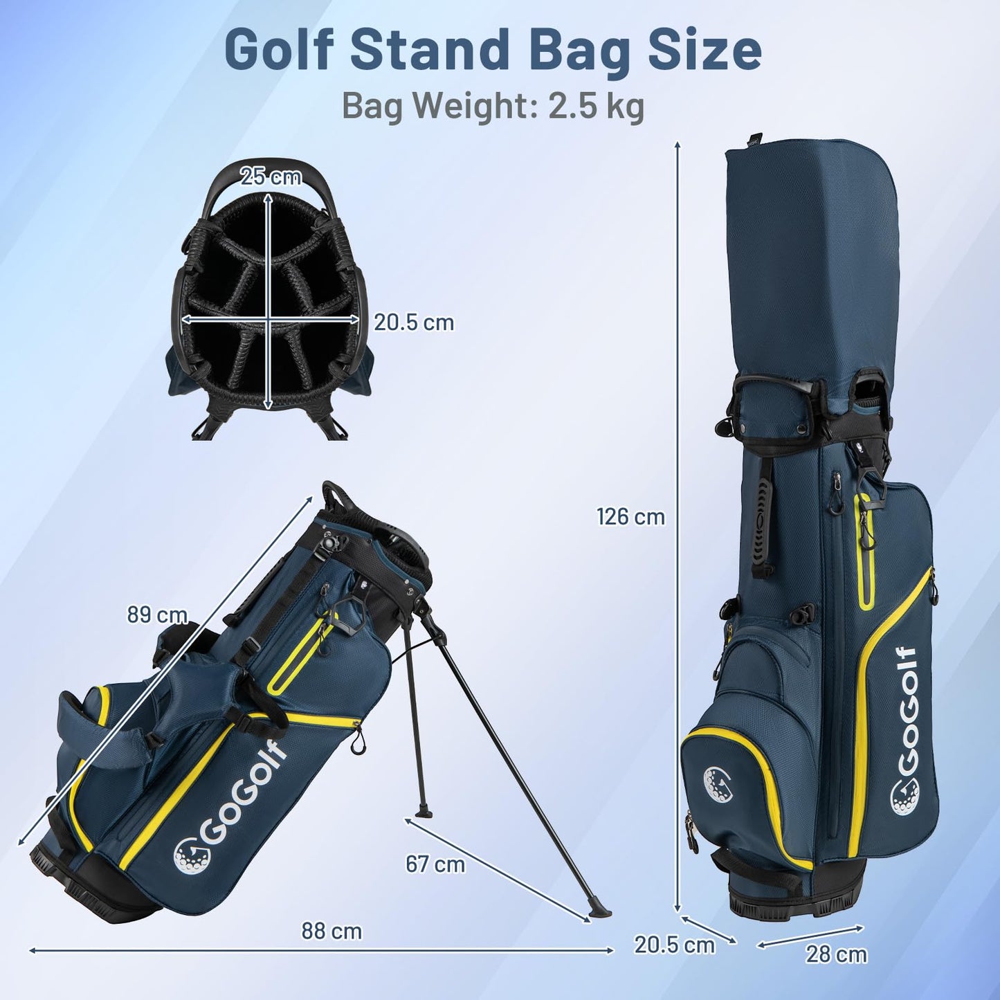 Tangkula Men's Complete Golf Clubs and Bag Set Right Handed