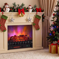 Tangkula 23" Smart Electric Fireplace Compatible with Alexa