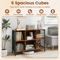 Tangkula 6 Cube Bookcase for Home Office