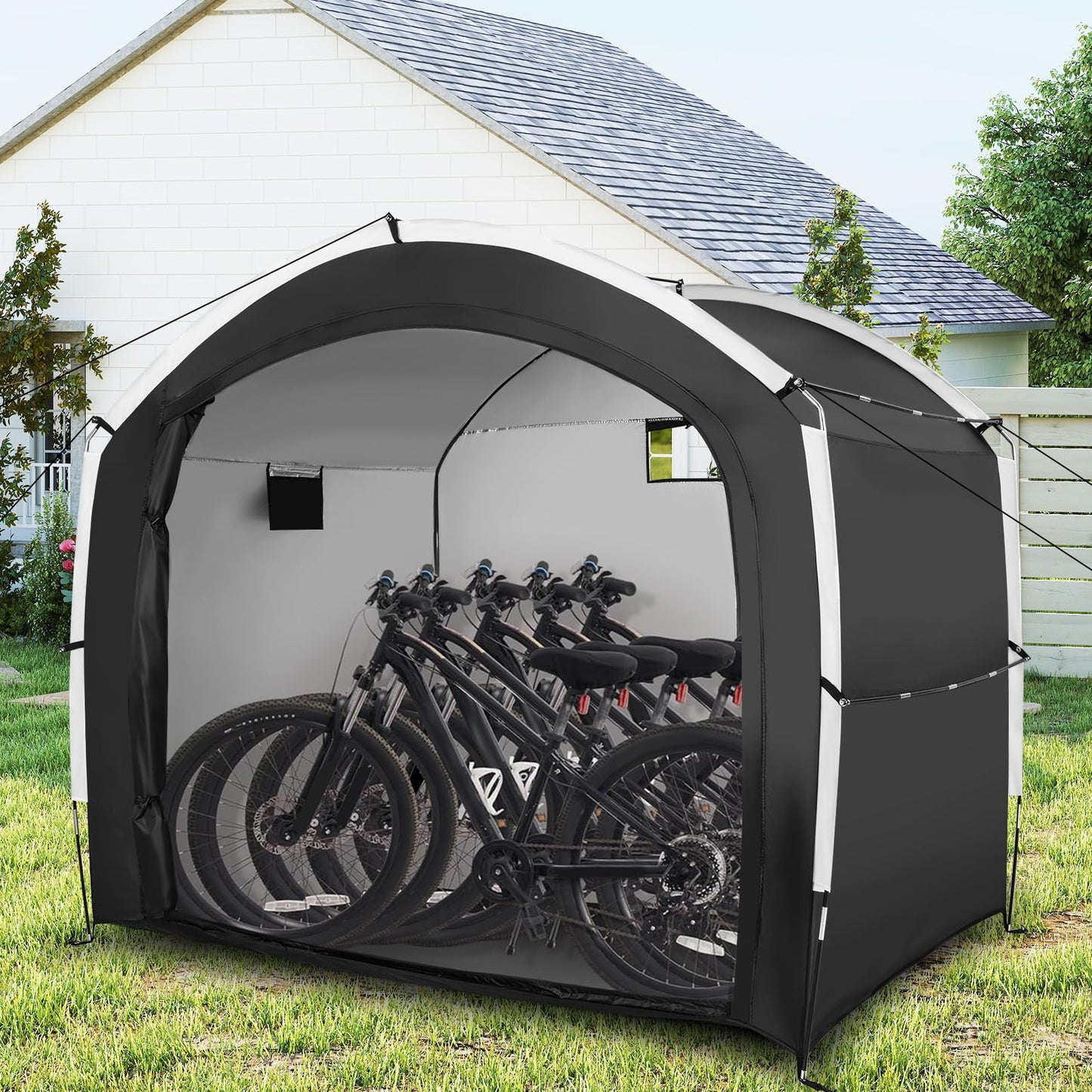 Tangkula Bike Storage Shed for 5 Bikes