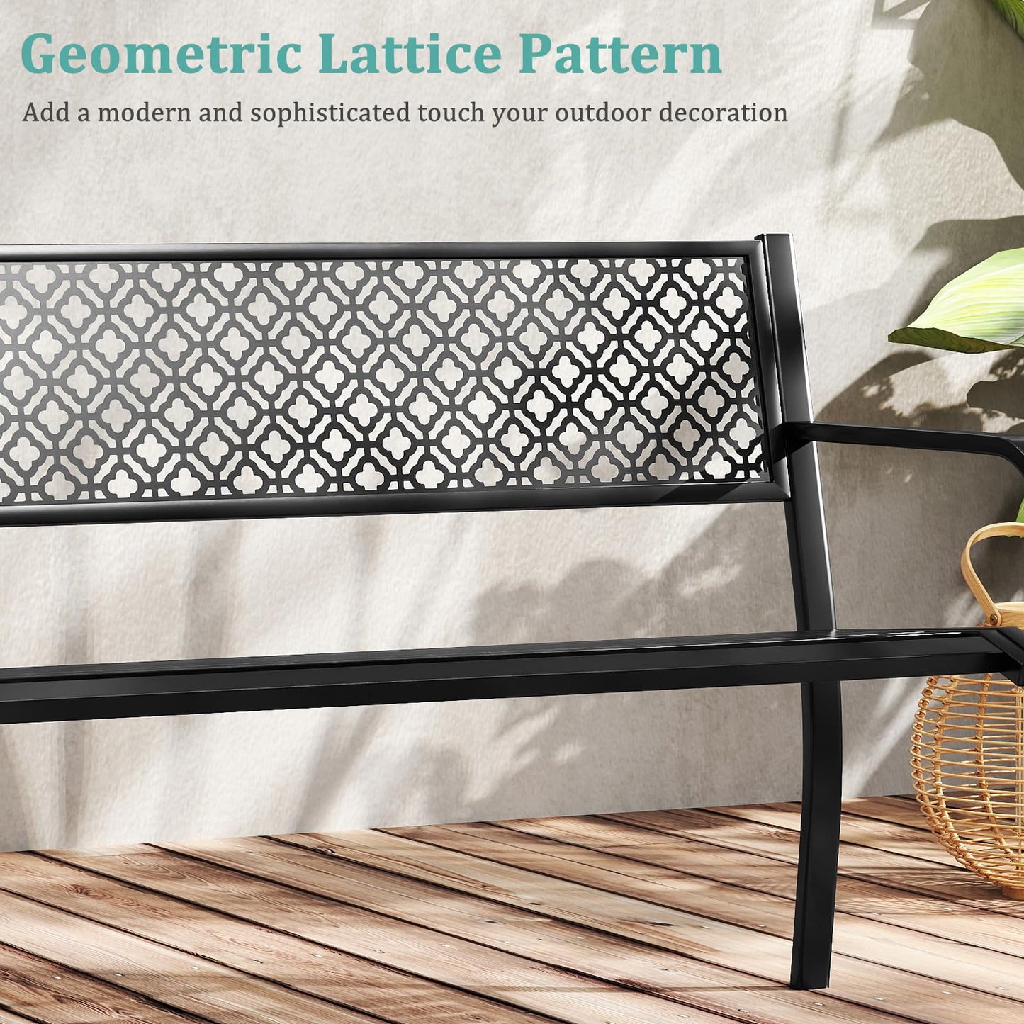Tangkula 50 Inches Outdoor Garden Bench