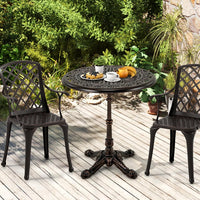 Tangkula Table de Jardin d'Extérieur 35,4 Pouces