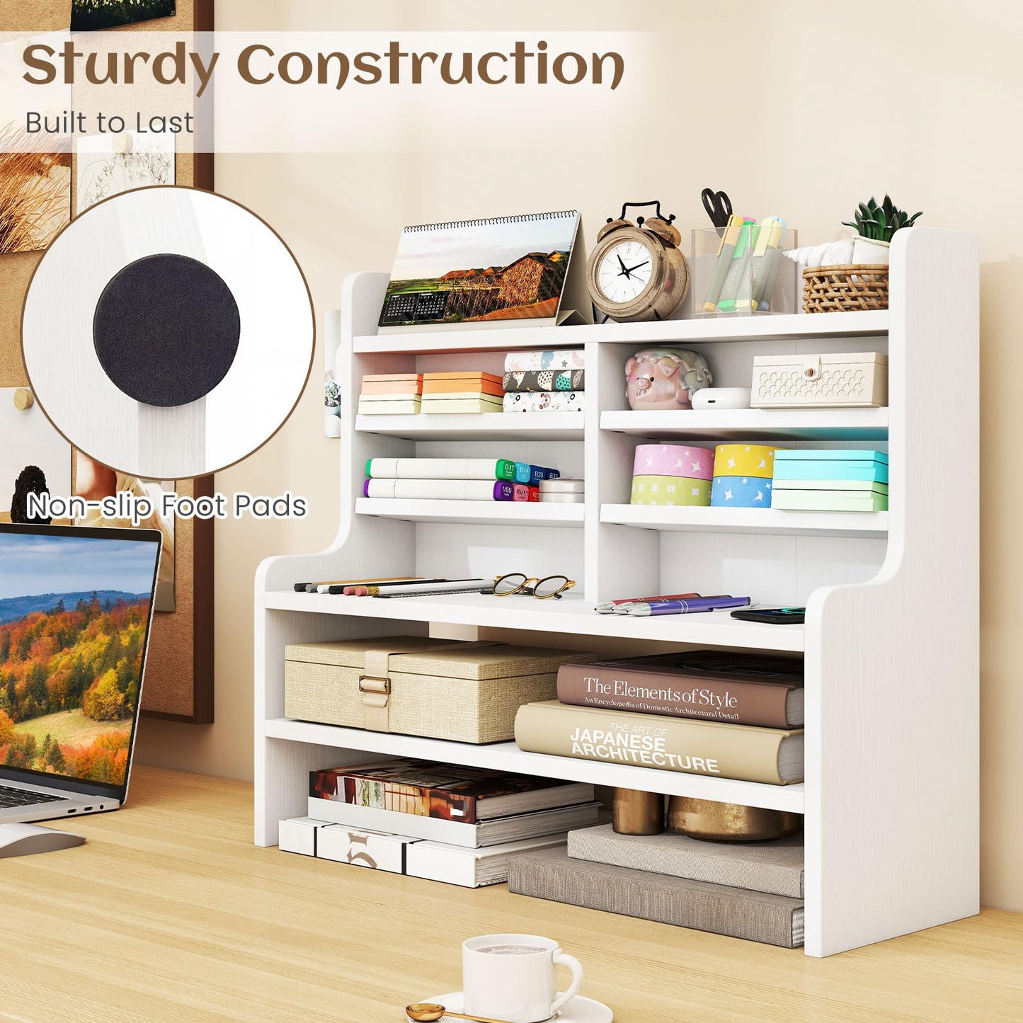 Tangkula Double 6-Tier Desktop File Organizer